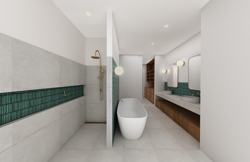 North Caulfield Residence bathroom
