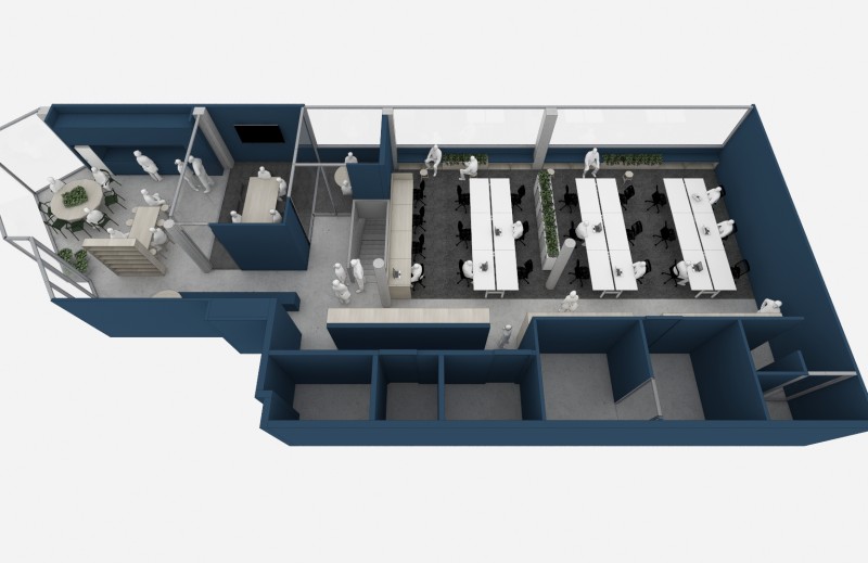 Terrain Consulting Workplace interior render